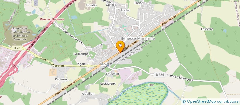 localisation de l'entreprise MONSIEUR ESTEBAN MERCIER  BENESSE-MAREMNE