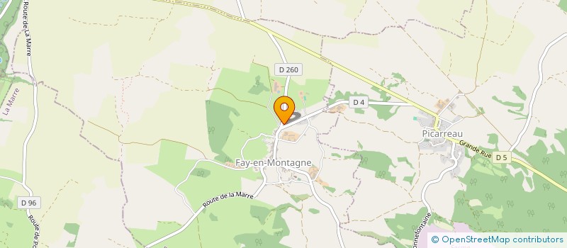 localisation de l'entreprise MONSIEUR ESTEBAN OUTHIER  FAY-EN-MONTAGNE