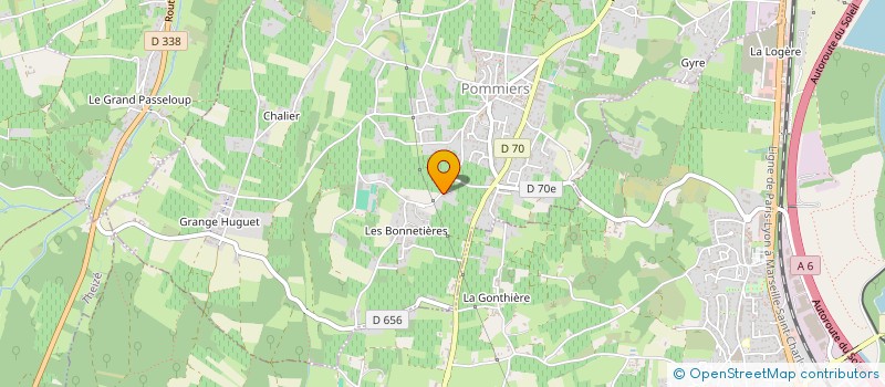 localisation de l'entreprise MONSIEUR ESTEBAN REYNIER  POMMIERS