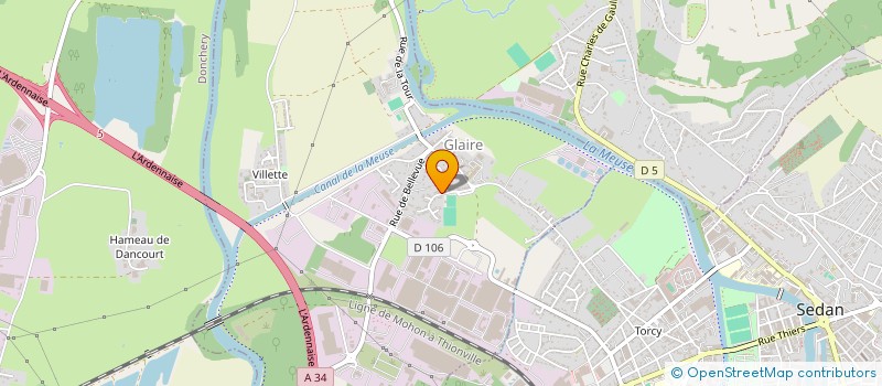 localisation de l'entreprise MONSIEUR ESTEBAN THOMAS  GLAIRE