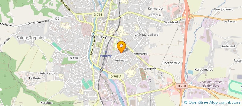 localisation de l'entreprise MONSIEUR ESTHER LUBIN  PONTIVY