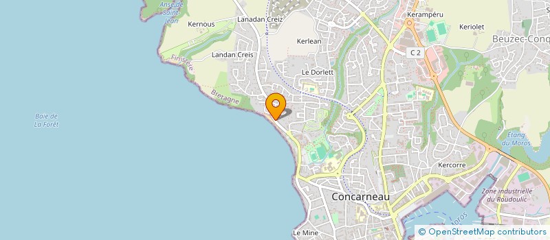 localisation de l'entreprise MONSIEUR ET MADAME CORNART  CONCARNEAU