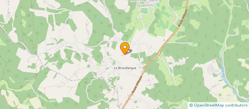 localisation de l'entreprise MONSIEUR ET MADAME FOUILLEUL  MARCILLAC-SAINT-QUENTIN