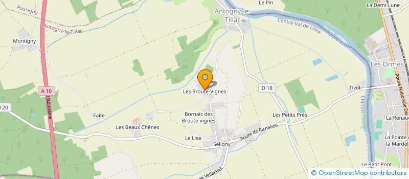 localisation de l'entreprise MONSIEUR ET MADAME LEGER  ANTOGNY-LE-TILLAC