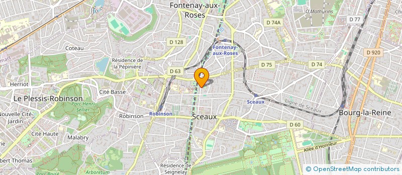 localisation de l'entreprise MONSIEUR ET MADAME REBOT à SCEAUX