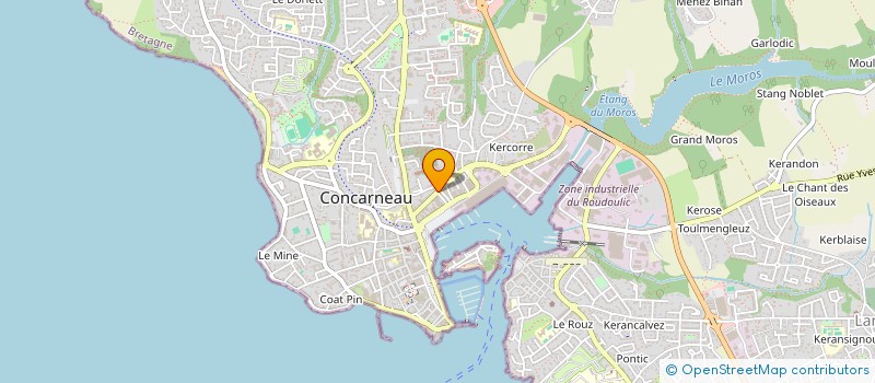 localisation de l'entreprise MONSIEUR ET MADAME SUIGNARD-GRALL  CONCARNEAU