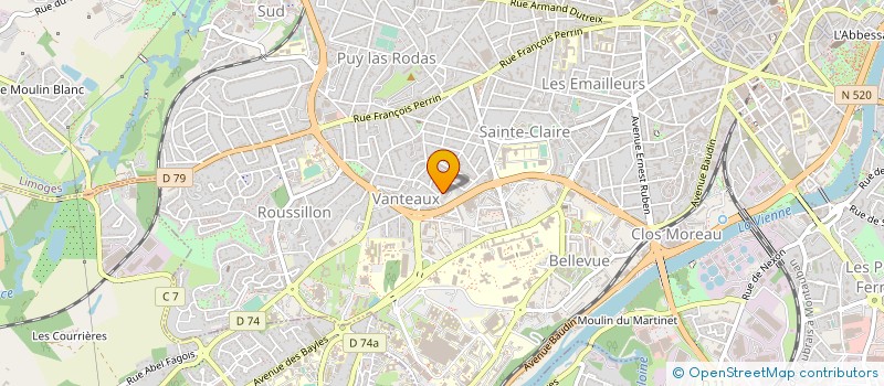 localisation de l'entreprise MONSIEUR ET MADAME TOUT LE MONDE à LIMOGES
