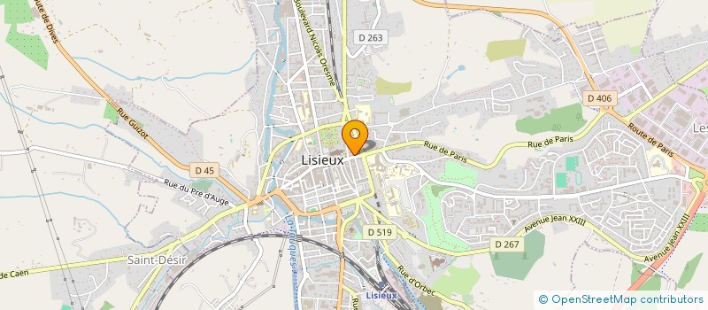 localisation de l'entreprise MONSIEUR ETANN BARON à LISIEUX