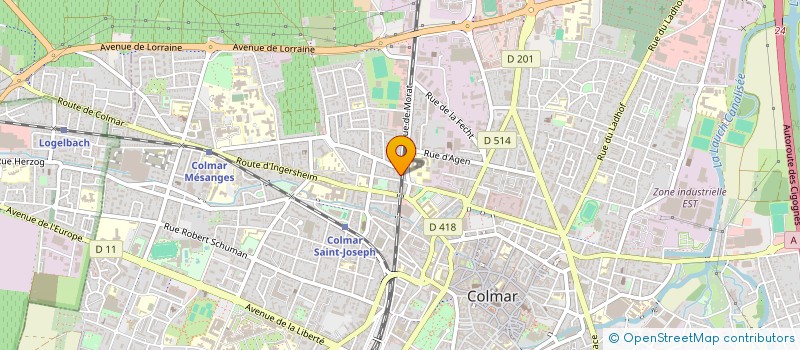 localisation de l'entreprise MONSIEUR ETEM YALCIN  COLMAR