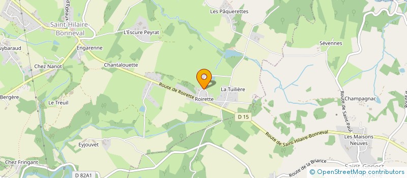 localisation de l'entreprise MONSIEUR ETENNE POIRET à SAINT-HILAIRE-BONNEVAL