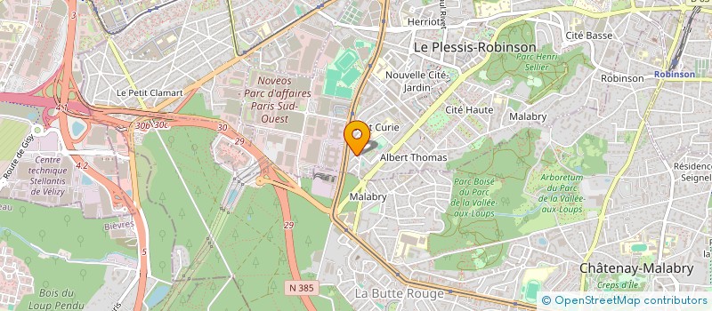 localisation de l'entreprise MONSIEUR ETHAN AHMED à LE PLESSIS-ROBINSON