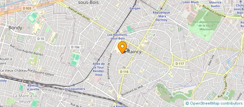 localisation de l'entreprise MONSIEUR ETHAN AMAR à LE RAINCY