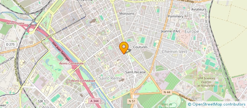 localisation de l'entreprise MONSIEUR ETHAN BARTHELEMY  REIMS