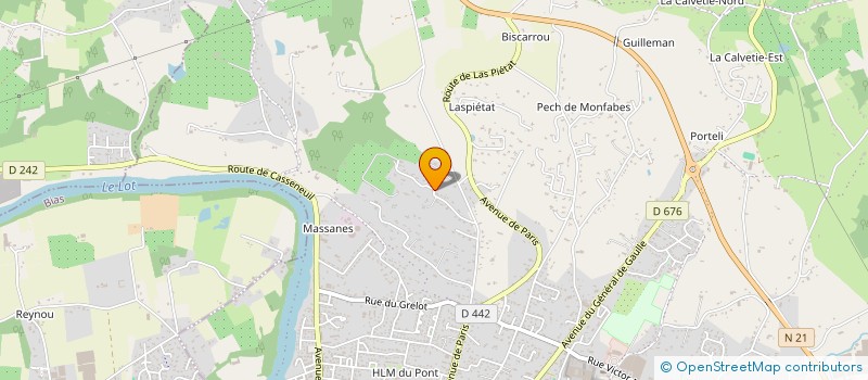 localisation de l'entreprise MONSIEUR ETHAN COMMUNAL--CARRASCO  VILLENEUVE SUR LOT