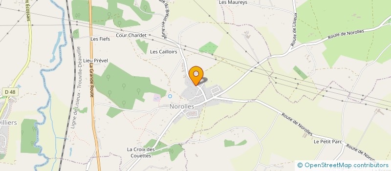 localisation de l'entreprise MONSIEUR ETHAN COULON  NOROLLES