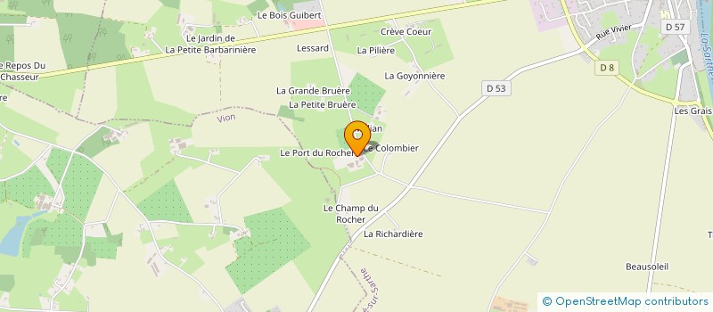 localisation de l'entreprise MONSIEUR ETHAN DURFORT  PARCE-SUR-SARTHE