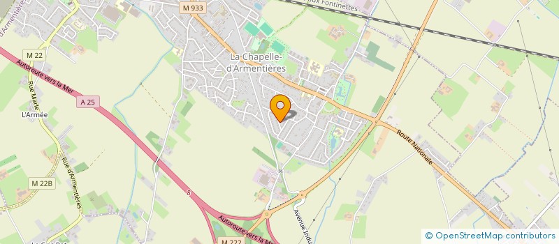 localisation de l'entreprise MONSIEUR ETHAN DURIEZ-SANTRE  LA CHAPELLE-D'ARMENTIERES