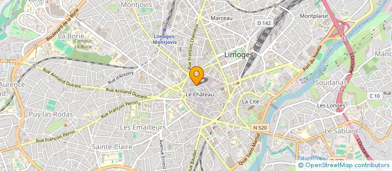 localisation de l'entreprise MONSIEUR ETHAN ERPELDING  LIMOGES