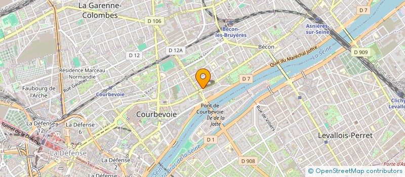 localisation de l'entreprise MONSIEUR ETHAN ETHAN DEDDOUCH  COURBEVOIE