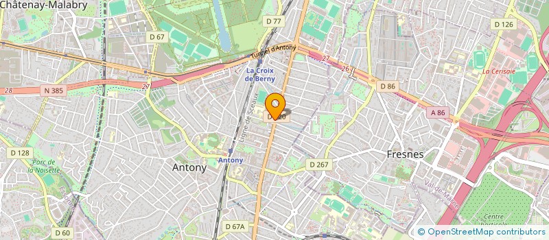 localisation de l'entreprise MONSIEUR ETHAN KRUMHORN à ANTONY