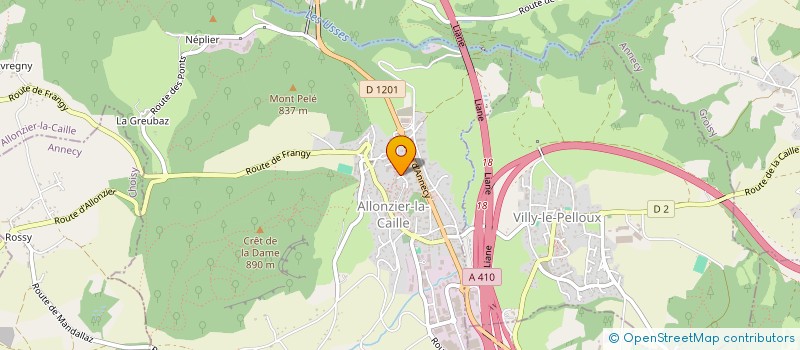 localisation de l'entreprise MONSIEUR ETHAN LAFFIN  ALLONZIER-LA-CAILLE