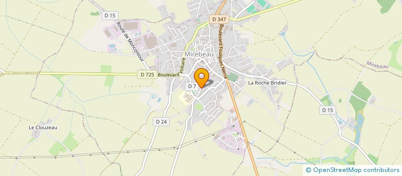 localisation de l'entreprise MONSIEUR ETHAN LAIRIN  MIREBEAU