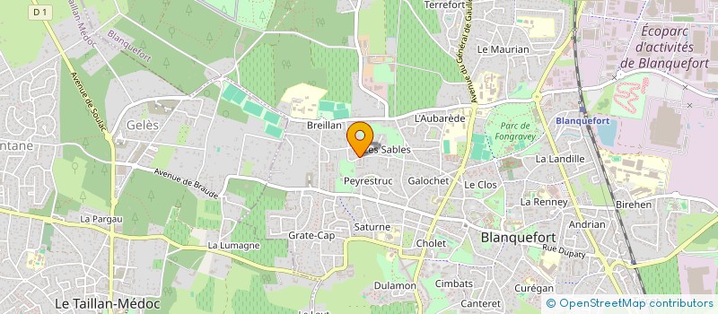 localisation de l'entreprise MONSIEUR ETHAN LESPINASSE à BLANQUEFORT