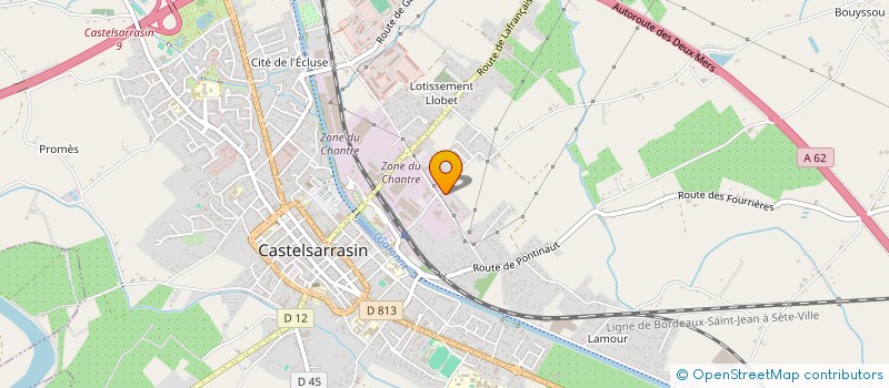 localisation de l'entreprise MONSIEUR ETHAN LOMBARD BURET  CASTELSARRASIN