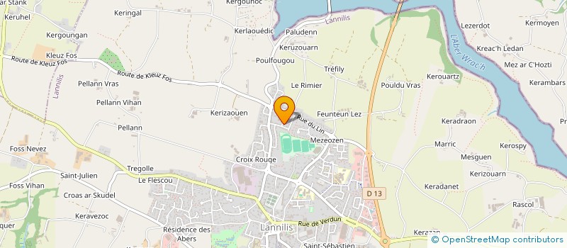 localisation de l'entreprise MONSIEUR ETHAN MANCELON  LANNILIS