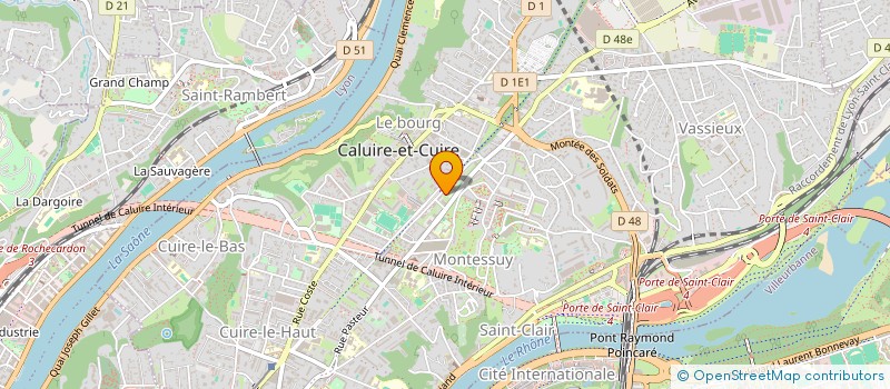 localisation de l'entreprise MONSIEUR ETHAN POUCHOY  CALUIRE-ET-CUIRE