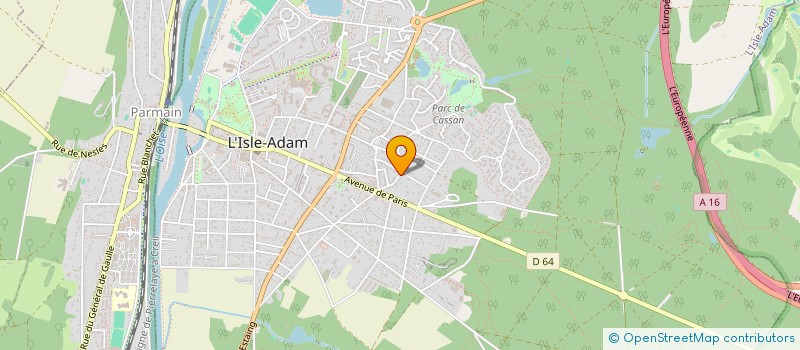 localisation de l'entreprise MONSIEUR ETHAN PROCOPPE  L'ISLE-ADAM