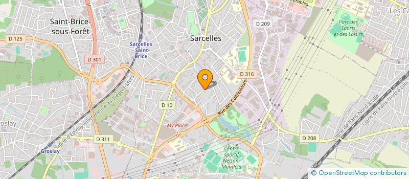 localisation de l'entreprise MONSIEUR ETHAN RAMOS  SARCELLES