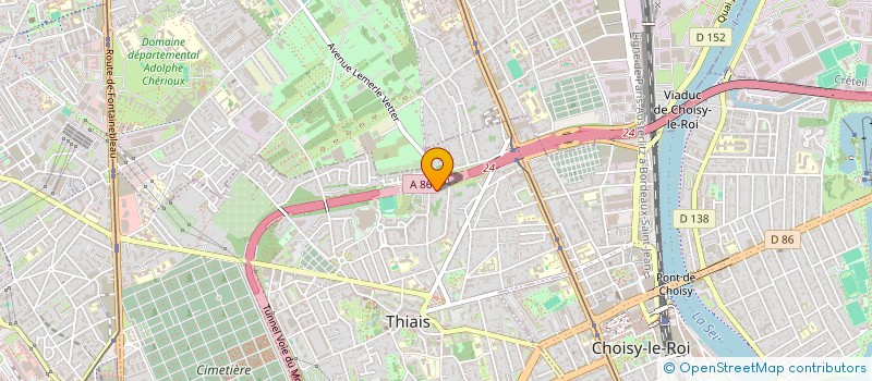 localisation de l'entreprise MONSIEUR ETHAN-TERRY MASSENGO BANTOU  THIAIS