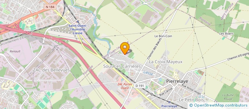 localisation de l'entreprise MONSIEUR ETHANE BOGLIONI  PIERRELAYE