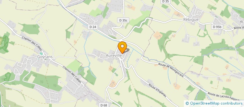 localisation de l'entreprise MONSIEUR ETHANN RODRIGUEZ  AUREVILLE