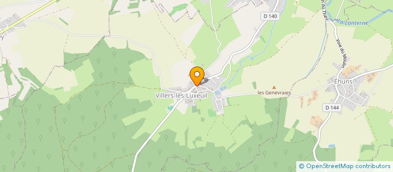 localisation de l'entreprise MONSIEUR ETIENNE ABORD - HUGON  VILLERS-LES-LUXEUIL