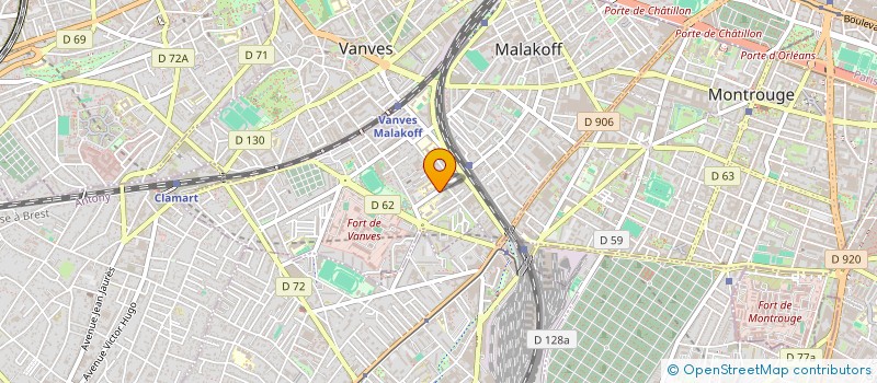 localisation de l'entreprise MONSIEUR ETIENNE ALLAIX à MALAKOFF