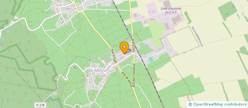 localisation de l'entreprise MONSIEUR ETIENNE AMILLET  LE MESNIL-SUR-OGER