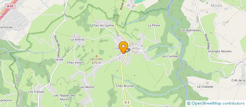 localisation de l'entreprise MONSIEUR ETIENNE ANDREYS  CHAINAZ-LES-FRASSES