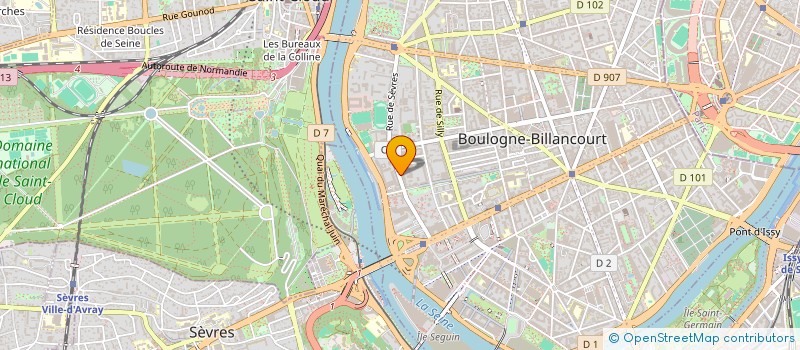 localisation de l'entreprise MONSIEUR ETIENNE ANGAMA à BOULOGNE-BILLANCOURT