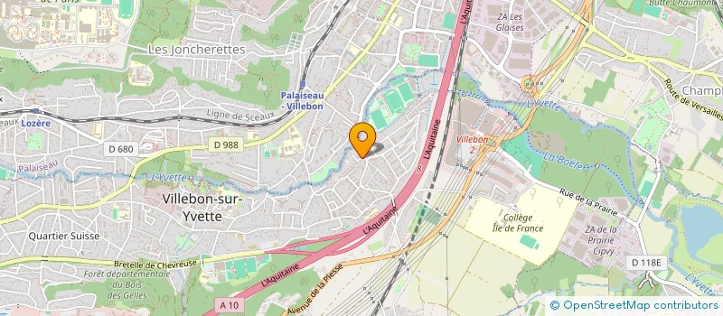 localisation de l'entreprise MONSIEUR ETIENNE ARNAULD DE SARTRE à VILLEBON-SUR-YVETTE