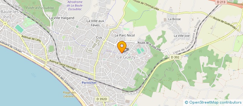 localisation de l'entreprise MONSIEUR ETIENNE AUBERT à LA BAULE-ESCOUBLAC
