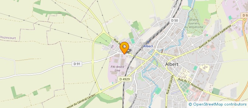 localisation de l'entreprise MONSIEUR ETIENNE AUDIERE à ALBERT