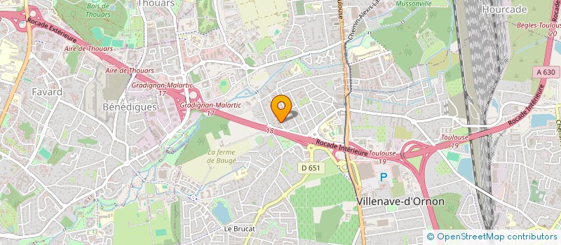 localisation de l'entreprise MONSIEUR ETIENNE BACCOMO  VILLENAVE D ORNON