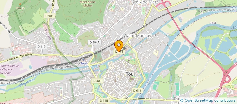 localisation de l'entreprise MONSIEUR ETIENNE BAINVILLE  TOUL