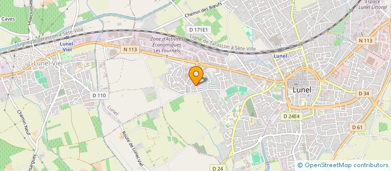 localisation de l'entreprise MONSIEUR ETIENNE BARBEY  LUNEL