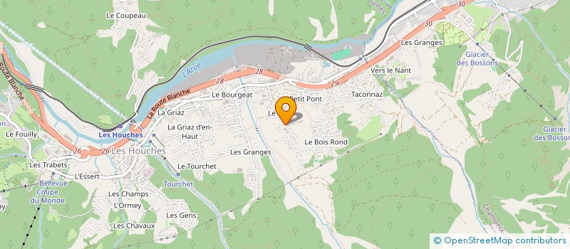 localisation de l'entreprise MONSIEUR ETIENNE BARON à LES HOUCHES