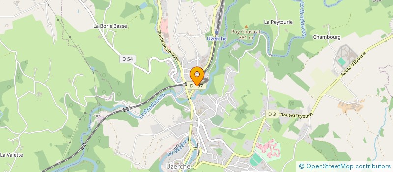 localisation de l'entreprise MONSIEUR ETIENNE BASSALER  UZERCHE