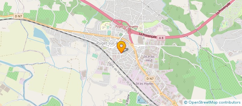 localisation de l'entreprise MONSIEUR ETIENNE BAUCOLS  PUGET-SUR-ARGENS