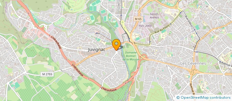 localisation de l'entreprise MONSIEUR ETIENNE BERTHEUX  JUVIGNAC